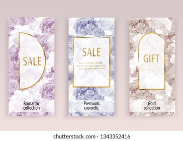 Pink gold floral mosaicvector background for wedding, cosmetic, 8 march, parfume shops. Peony pattern