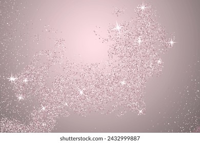 Diseño de fondo de vacaciones de vector de brillo de oro rosa.