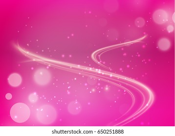 Pink and gold line abstract background