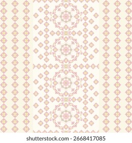 Pink and gold Thai pattern flower texture for fabric seamless pattern.
