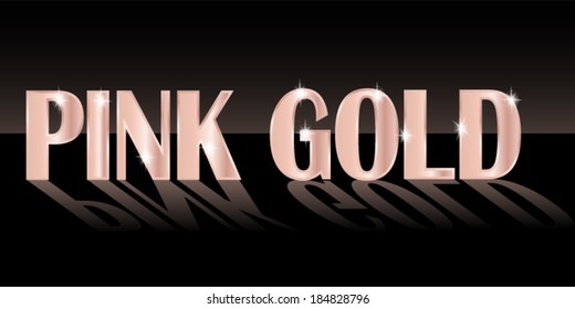 Pink gold vector 