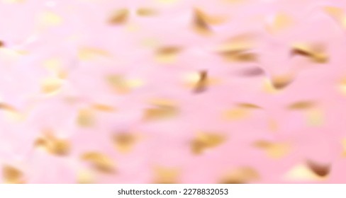 Pink gold vector blurred glamour background. Abstract gradient blur backgrounds vector design for mobile app and social media ads. Soft fluid colors. Banner, business brochure cool backdrop design.