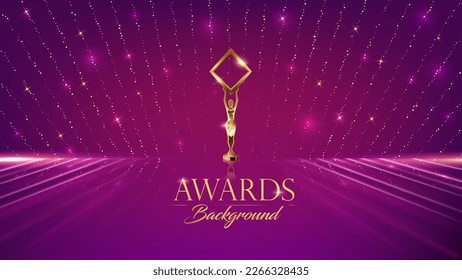 Pink and Golden Award Background. Elegant Celebration Invitation, Premium Wedding Invitation Design. Holiday Greeting Card Collection. Diwali Fireworks Festival Backdrop. Ramadan Poster Template. 