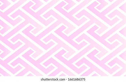 Pink gradation Japanese pattern connected in the form of letters