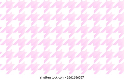Pink gradation Japanese pattern houndstooth check