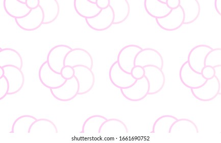 Pink gradation Japanese pattern Twisted plum