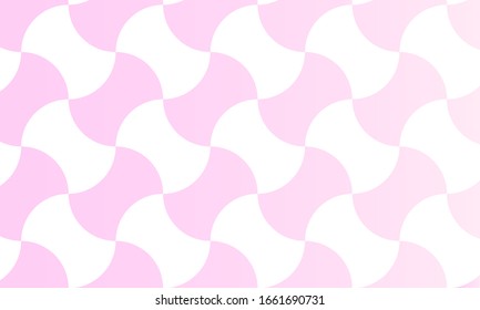 Pink gradation Japanese pattern weight connection