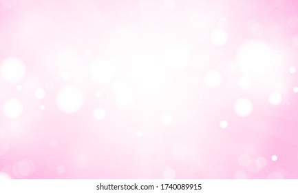 pink gradient abstract blurred background with blur bokeh light effect for wedding vector magic holiday poster design.