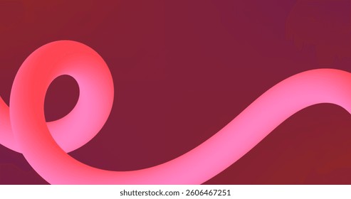 Pink Gradient Abstract of neon waves. Red Purple gradient background.