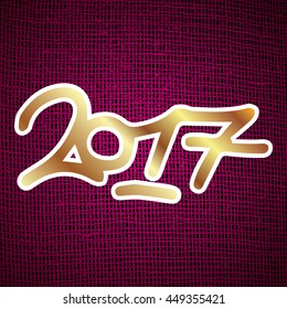 Pink gradient background. 2019 new year creative design for your greetings card, flyers, invitation, posters, brochure, banners, calendar.
