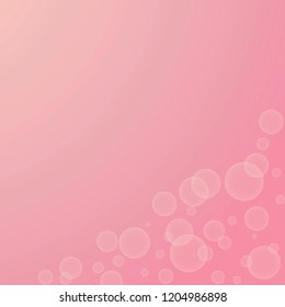 The pink gradient background design.
