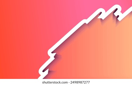 gradiente rosa de fondo. Plantilla de Anuncio Horizontal. Diseño minimalista con Colores vibrantes. Líneas Abstractas en Rosa-Naranja. Fondo de degradado colorido
