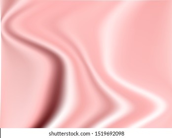 Pink gradient background. Wavy design. Template for presentations, Wallpapers, business cards. Vector illustration