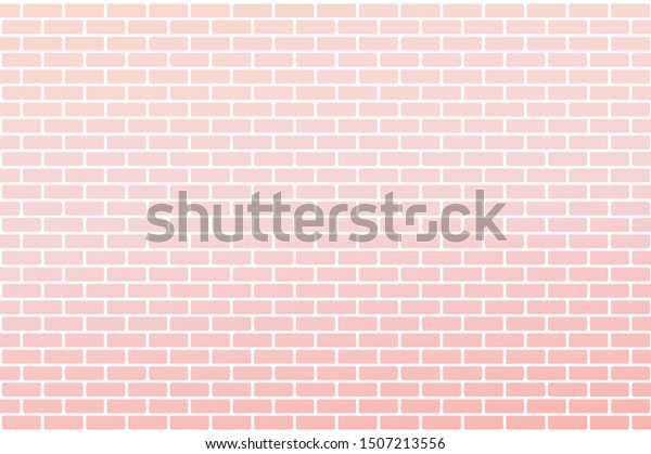 ピンクのグラデーションのレンガ壁の背景 ベクターイラスト のベクター画像素材 ロイヤリティフリー