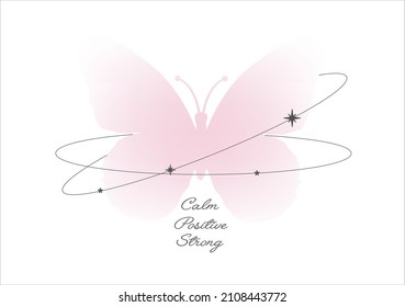 pink gradient butterflies and daisies positive quote flower design margarita 
mariposa
stationery,mug,t shirt,phone case fashion slogan  style spring summer sticker and etc Tawny Orange Monarch 