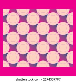 pink gradient circle element pattern, Abstract pattern background. Concepts and ideas for textile fabric business.