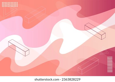 Pink Gradient Curve Geometry Business Poster Background