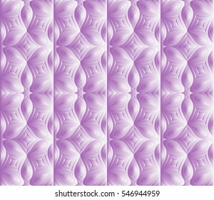 Pink gradient floral seamless pattern. vector illustration. For design, presentations