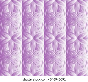 Pink gradient floral seamless pattern. vector illustration. For design, presentations