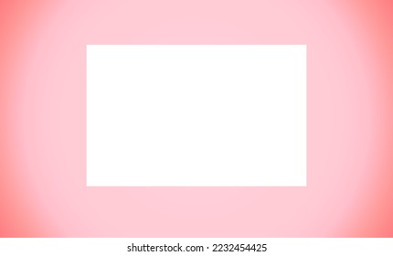 pink gradient frame with white background 