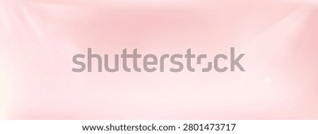 Pink gradient in gentle subtle pale pastel for presentation. Tranquil gradation with soft light beam and ray on calm sky. Pink vector gradient backdrop with abstract cream and satin blur.