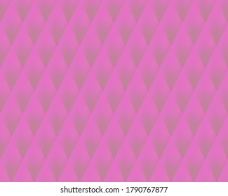 Pink gradient geometric background in origami style. Pink vector polygonal rectangles illustration. Bright abstract rhombus mosaic background for design, business, print, web. Seamless pattern.