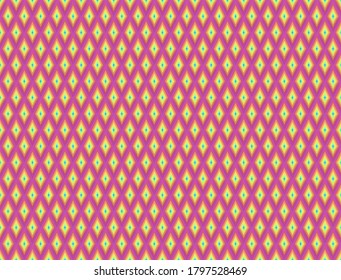 Pink gradient geometric background in origami style. Pink vector polygonal rectangles illustration. Bright abstract rhombus mosaic background for design, business, print, web. Seamless pattern.