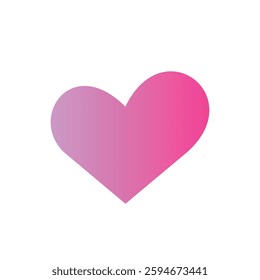 Pink Gradient Heart – Symbol of Love and Affection