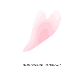 Pink gradient layers heart symbol