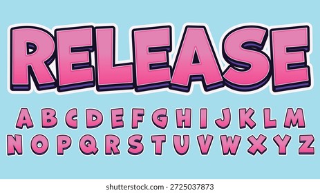 Efecto de texto moderno degradado rosa