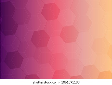 Pink gradient polygon background
