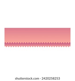 Pink gradient shapes for paper corners. Vector illustration.