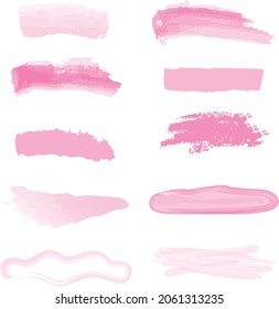 Pink gradient watermark text frame