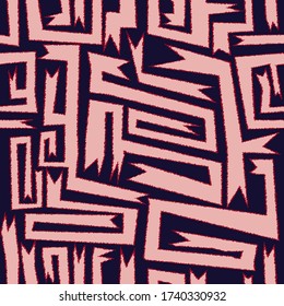 Pink graffiti style vector seamless pattern universal for print on any surface