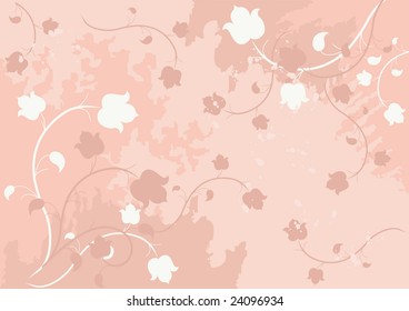 Pink grange background. Vector illustration.