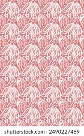 Pink Graphic Design Element. Seamless Camouflage. Pastel Animal Skin Patch. Pale Seamless Skin. Line Art Design. Soft Jungle Animal Texture.