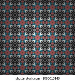 Pink, gray and blue background. Vector colorful rectangles seamless pattern.