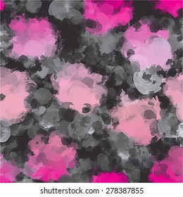 Pink and gray brush strokes background. Vector version