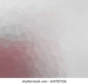 Pink and gray polygonal illustration with triangle. Geometric background.