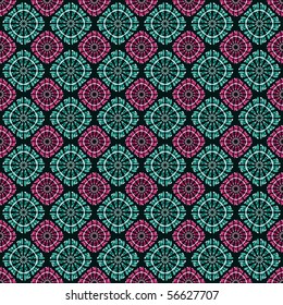 Pink and green abstract colorful flowers background
