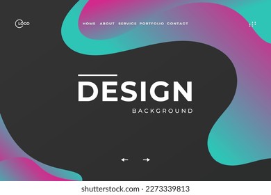 Pink Green Abstract trendy gradient background for landing pages website. Can be used for posters, placards, brochures, banners, web pages