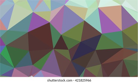 Pink green brown low poly abstract background