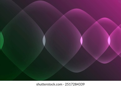 Fondo de gradiente de color verde rosa con cuadrados redondeados transparentes, fondo abstracto de desenfoque de textura, textura de desenfoque de gradación abstracta. Fondo de gradiente suave de color borroso