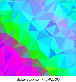 Pink green cyan polygon abstract background