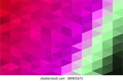 Pink green diamond polygonal background