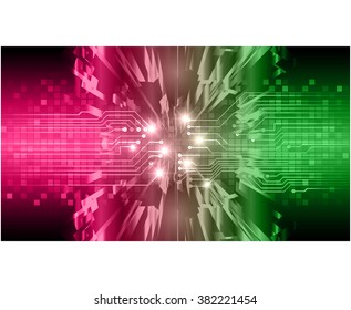 pink green Light Abstract Technology background for computer graphic website internet business. circuit. illustration. digital. infographics. binary code background. www.vector.Spark.eye scan virus