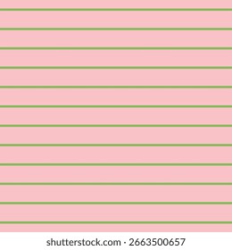 Pink and green medium horizontal stripe seamless pattern background