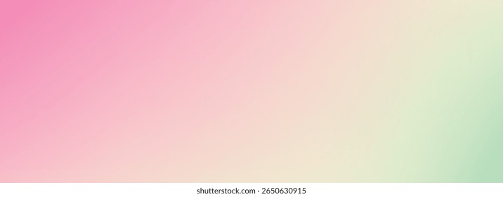 Gradiente suave rosa e verde. Plano de fundo de desfoque de cor de primavera. Verão humor pastel turvo fundo gradiente. Fresco abstrato tema primavera papel de parede para cartaz, banner, modelo, apresentação