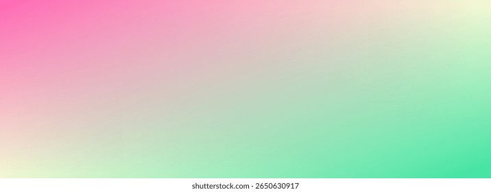 Gradiente suave rosa e verde. Plano de fundo de desfoque de cor de primavera. Verão humor pastel turvo fundo gradiente. Fresco abstrato tema primavera papel de parede para cartaz, banner, modelo, apresentação