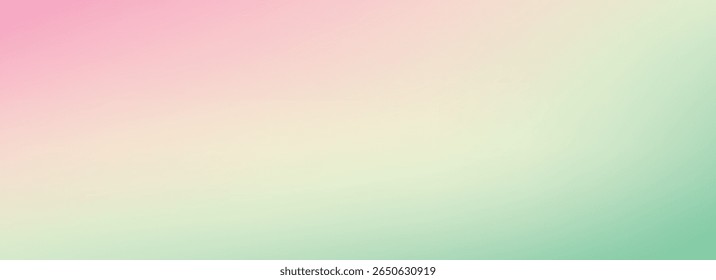 Gradiente suave rosa e verde. Plano de fundo de desfoque de cor de primavera. Verão humor pastel turvo fundo gradiente. Fresco abstrato tema primavera papel de parede para cartaz, banner, modelo, apresentação